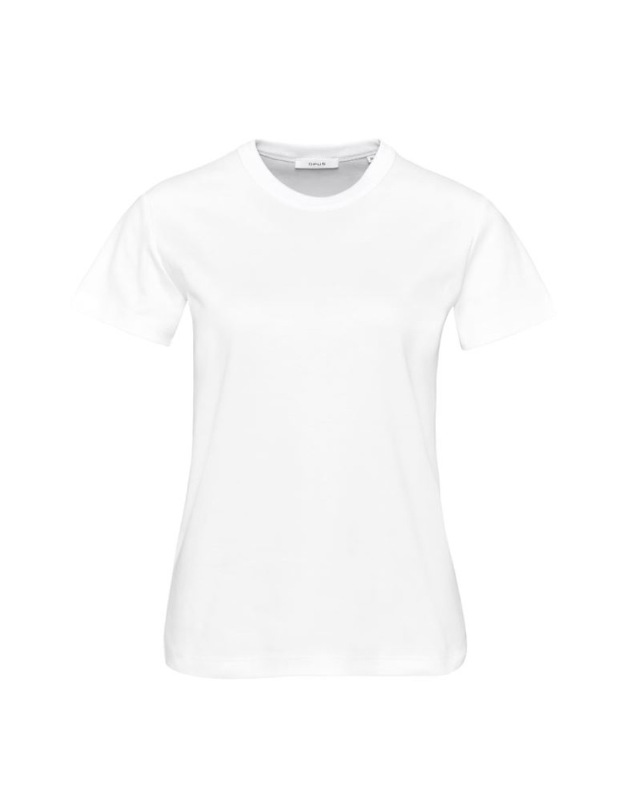 OPUS Opus T-Shirt Samun Weis S12 10025410460100 010 White T-Shirt