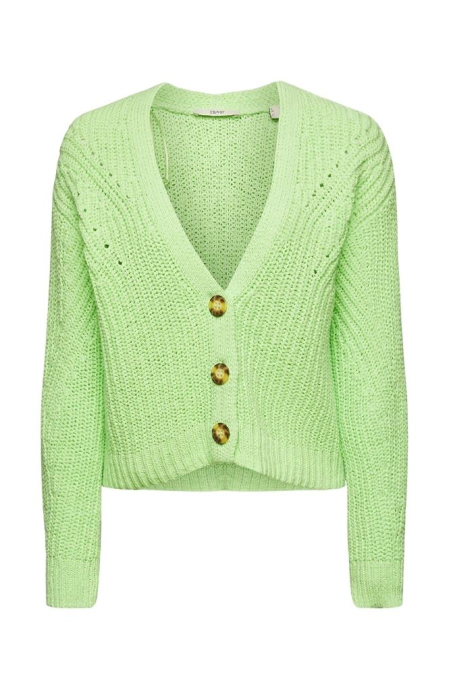 Esprit Esprit Locker Gestrickter Cardigan Grun, Lila S23 023Ee1I327 E320 Citrus Gre Pullover