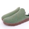 ASPORTUGUESAS Asportuguesas Damen Pantolette Wolle Kork Vegan Nachhaltig Grun S22 P018023053 Moss Green Pantoletten