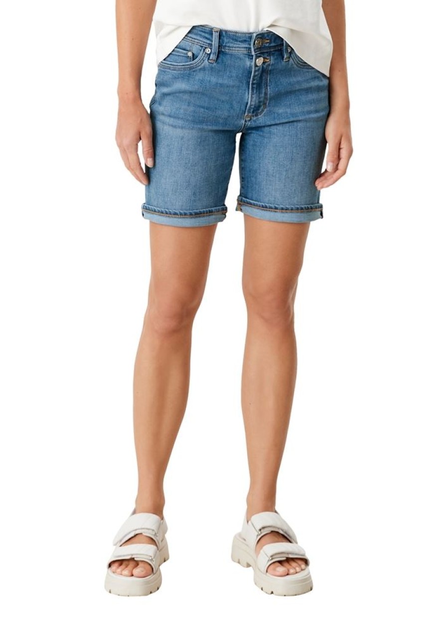 s.Oliver S.Oliver Damen Denimshorts Kurze Hose Blau S12 2114264 52Z4 Blue Jeans