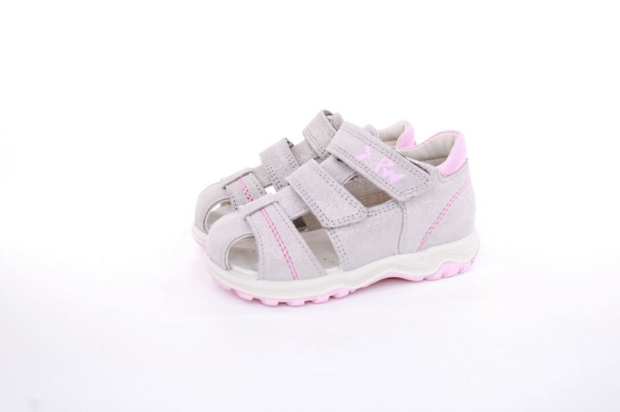 Imac Imac Kleinkinder- Sandale Madchen Klettverschluss Glitzer Silber S13 383750 Gricio/Fuchsia Sandalen