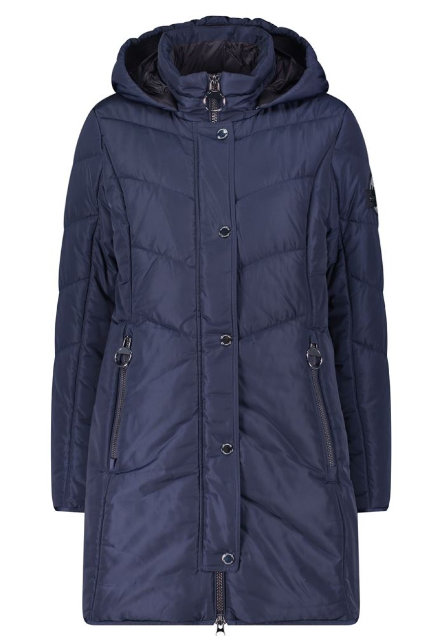 Betty Betty Barclay Steppmantel Outdoor- Jacke Zweiwege Reisverschluss Blau S23 75481544 8538 Deep Navy Jacke