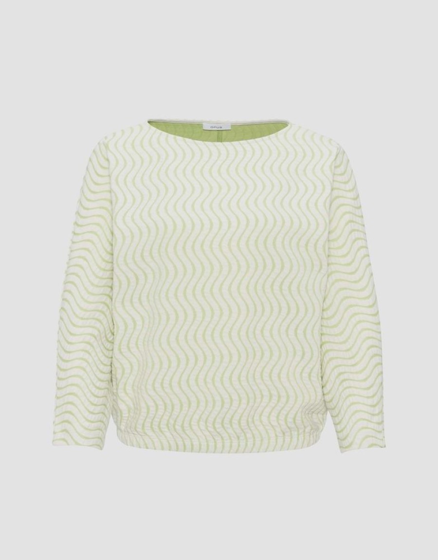 OPUS Opus Sweater Gellig Grun S23 10237311900100 30023 Avocado Pullover