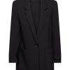 Esprit Esprit Blazer Mit Gerafften Armeln Schwarz Nos 993Ee1G305 E001 Black Blazer