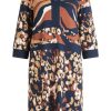 Betty Betty Barclay Shirtkleid Print 3/4 Arm Blau S23 14192166 8877 Dark Blue Kleid