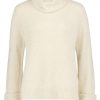 Betty Betty Barclay Pullover Groser Kragen Beige Grun Rot S22 57621183 Pullover