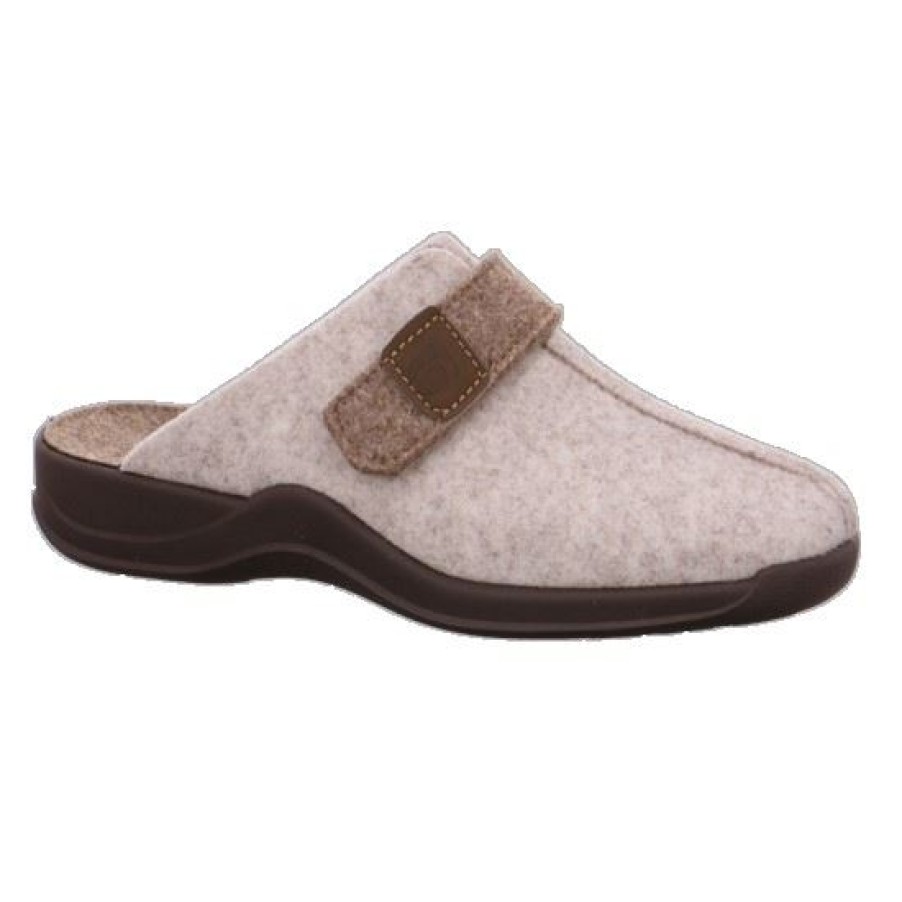 Rohde Rohde Vaasa Pantolette Hausschuh Beige 2315 13 Silk Hausschuhe