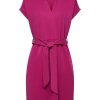 Esprit Esprit Strickkleid Mit Bindegurtel, Tencel Pink S23 043Ee1E334 E650 Dark Pink Kleid