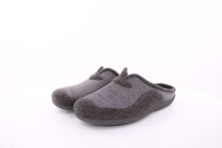 s`knöpfli S`Knopfli Herren Hausschuh Pantolette Grau S23 Lc11165P Gris Hausschuhe