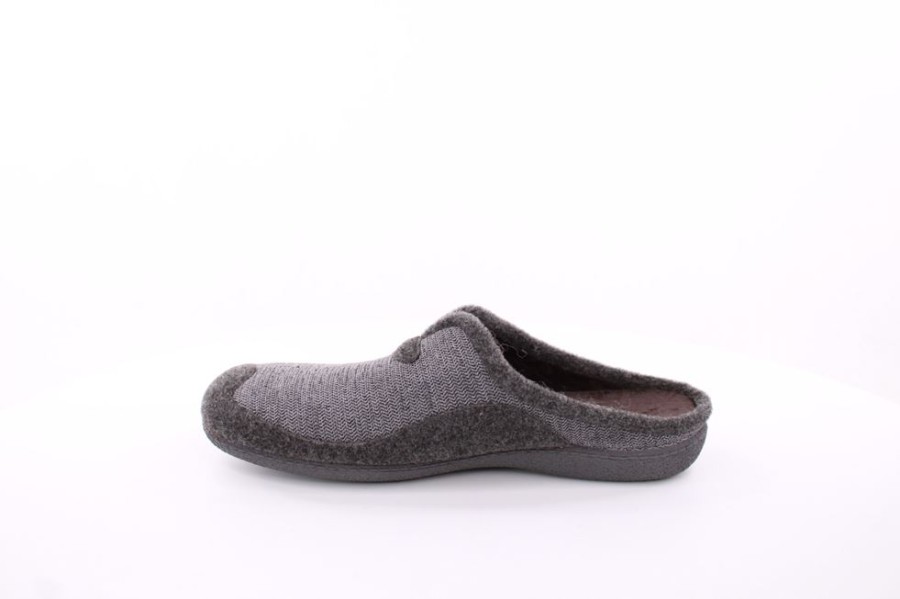 s`knöpfli S`Knopfli Herren Hausschuh Pantolette Grau S23 Lc11165P Gris Hausschuhe