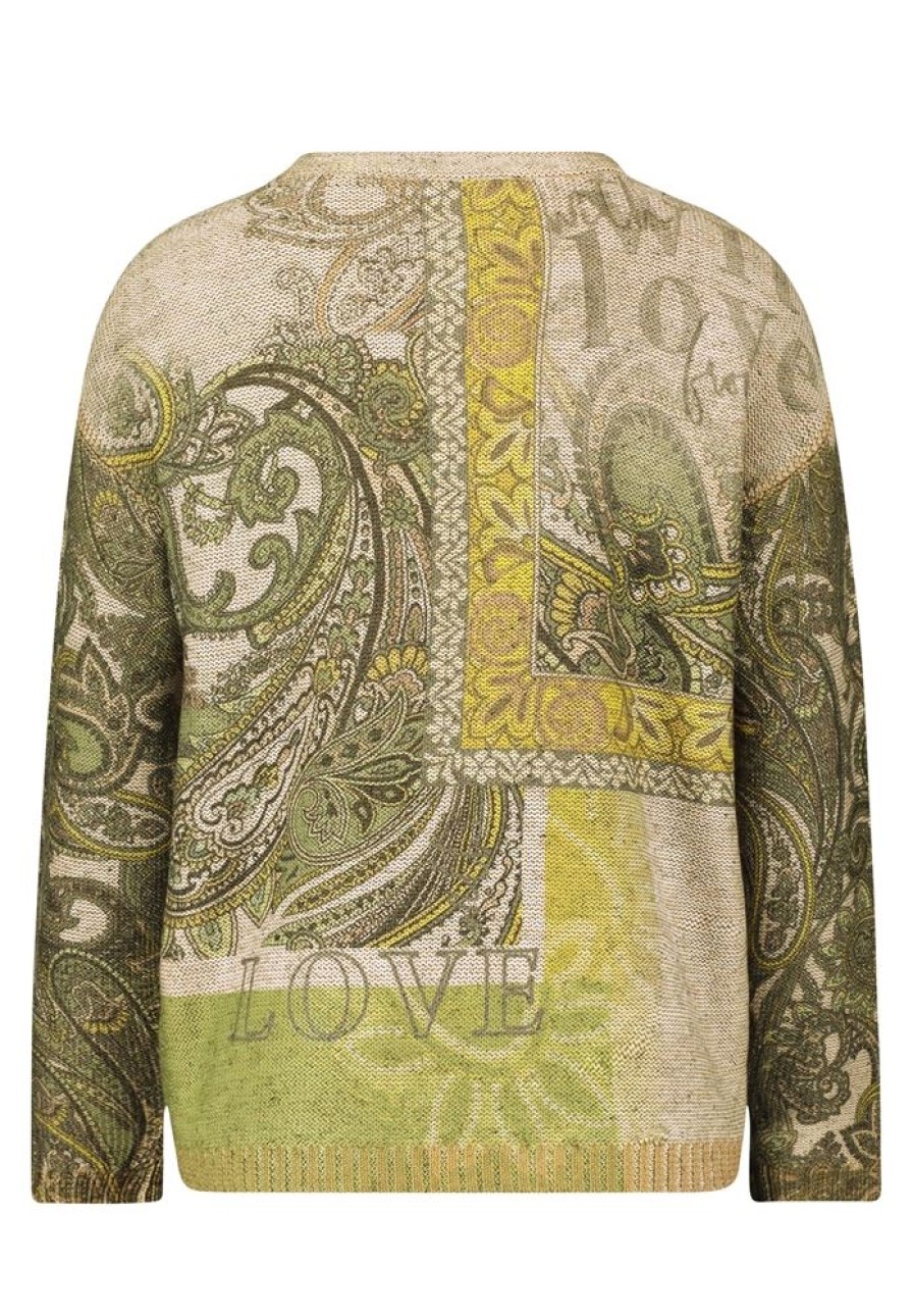 Betty Betty Barclay Strickpullover Paisley- Muster Beige S23 59762213 7856 Beige/Gree Pullover