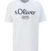 S.Oliver S.Oliver T-Shirt Mit Label-Print Weis, Grau, Schwarz Nos 2139909 T-Shirt