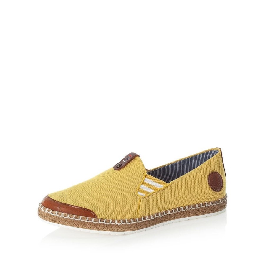 Rieker Rieker Slipper Antistress Gummizug Gelb M2254-24 Cayenne/Yellow/ Slipper