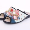 s`knöpfli S`Knopfli Damen Pantolette Hausschuh Motiv S13 Z28827 Blau Hausschuhe