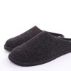 s`knöpfli S`Knopfli Herren Hausschuh Pantoffel Filz Filzsohle Grau S22 523 Negro Hausschuhe