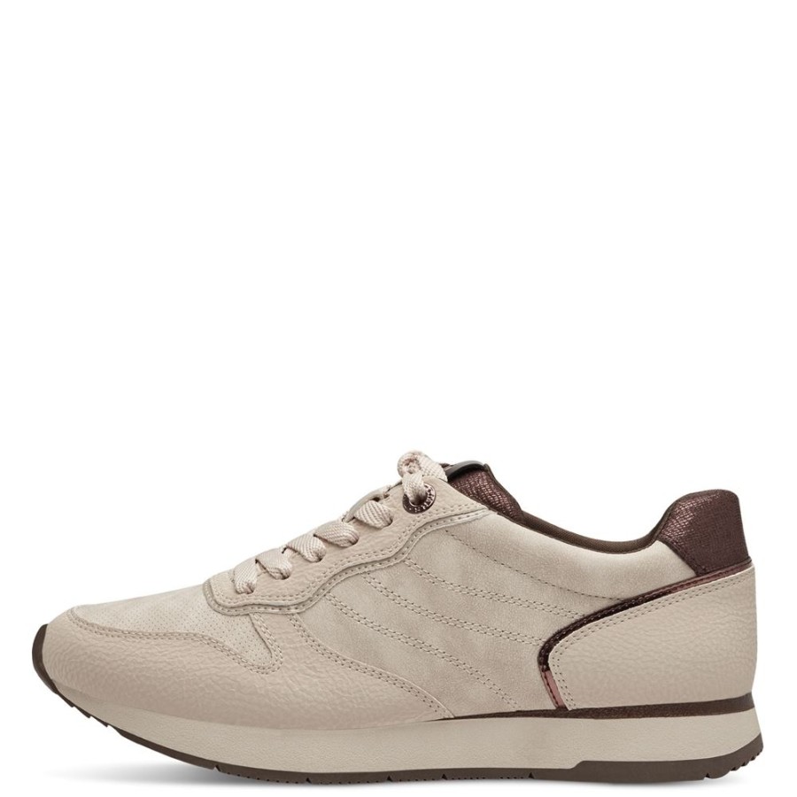 Tamaris Tamaris Sneaker Touchit- Fusbett Beige S23 1-23601-41 454 Ivory Struc Sneaker