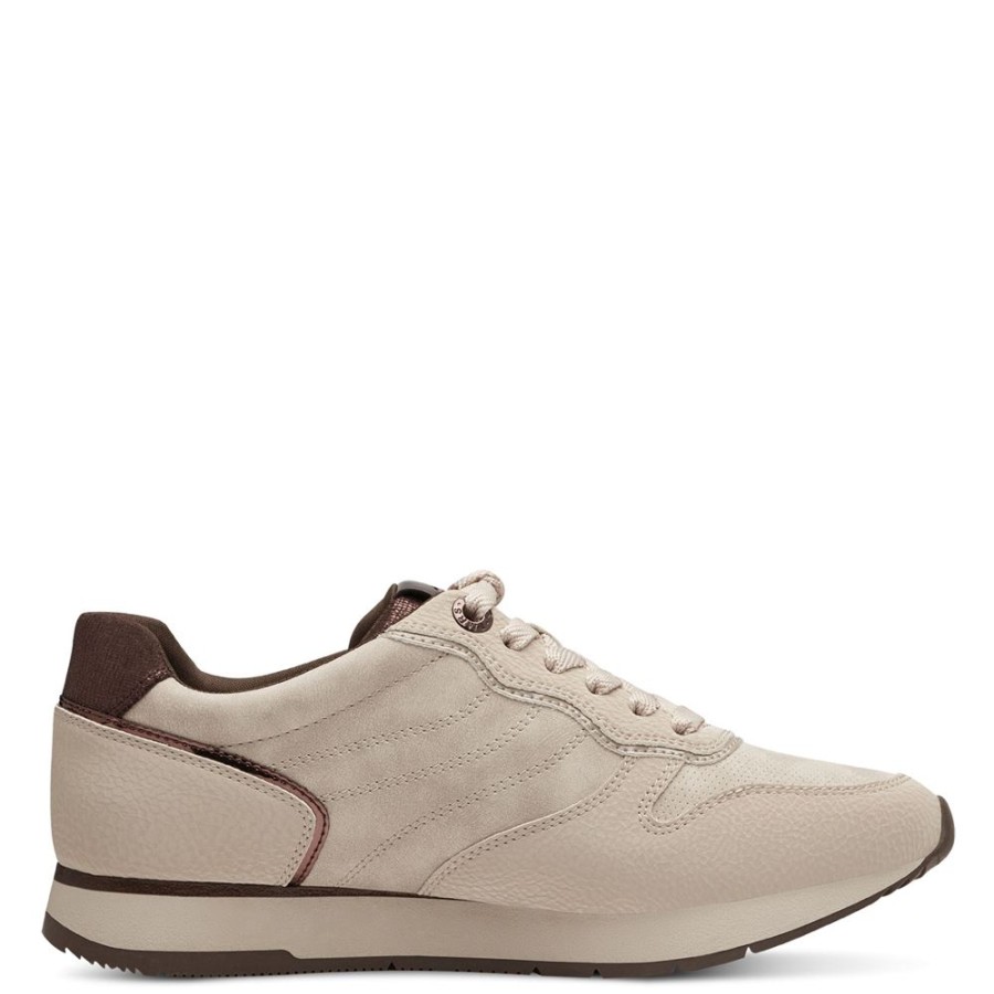 Tamaris Tamaris Sneaker Touchit- Fusbett Beige S23 1-23601-41 454 Ivory Struc Sneaker