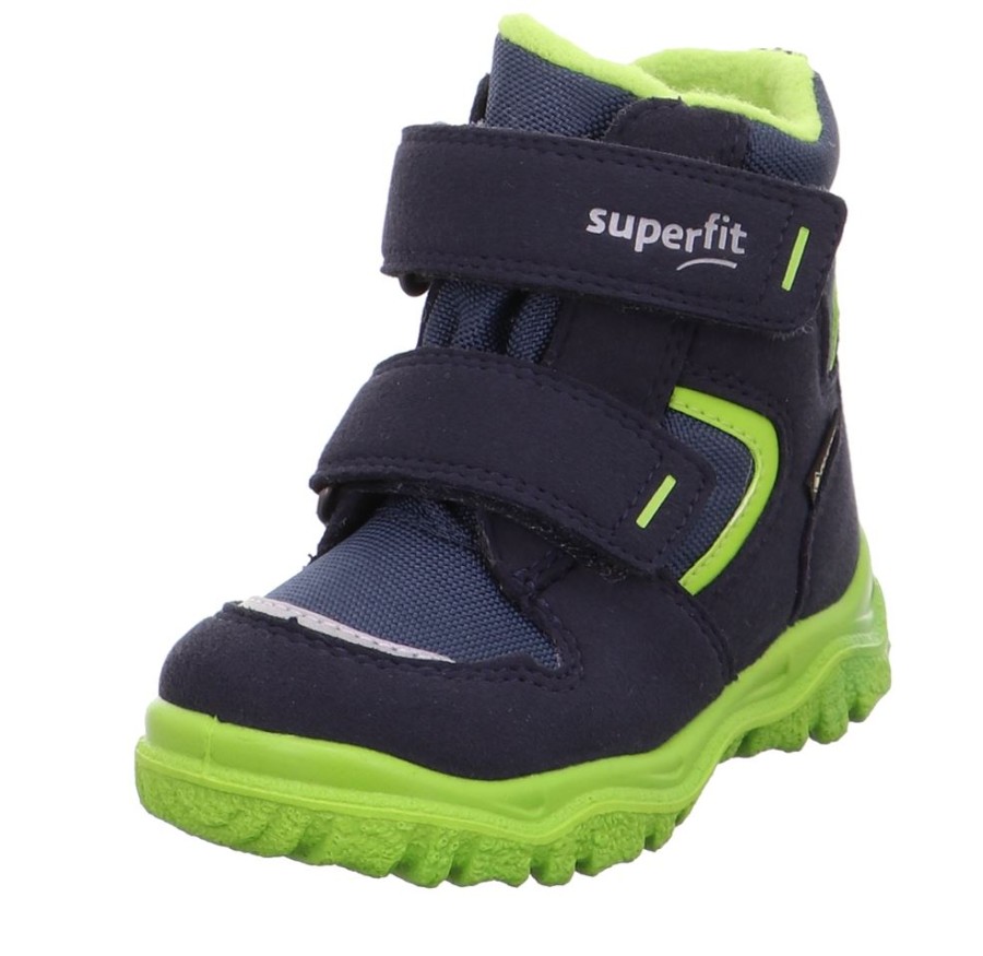 superfit Superfit Husky1 Boots Mit Klettverschluss S22 1-000047-8020 Blau/Grun Stiefel