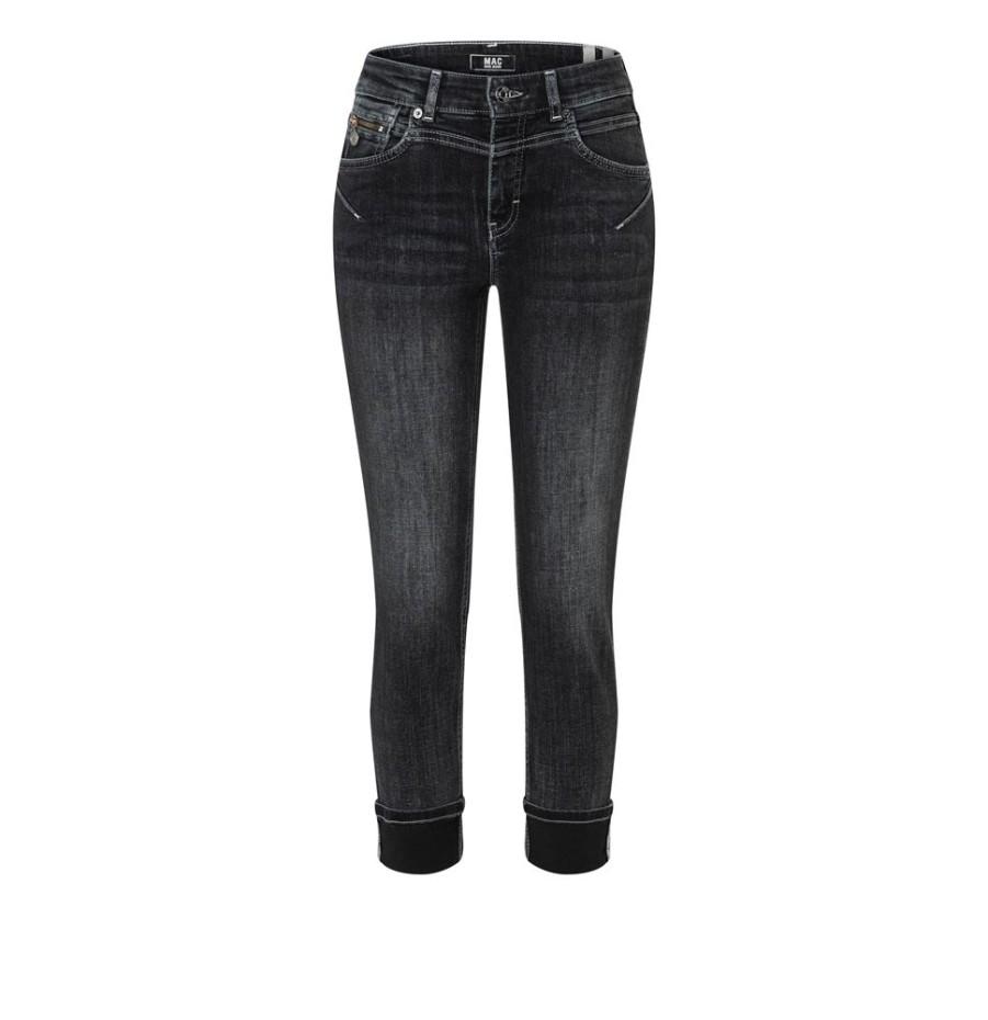 MAC Mac Jeans Rich Slim Five- Pocket- Style Umgeschlagener Saum Grau S23 0389L576690 D962 Anthra Use Jeans