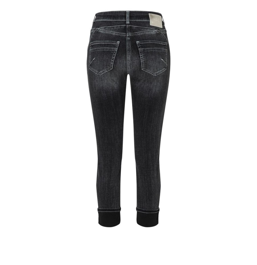 MAC Mac Jeans Rich Slim Five- Pocket- Style Umgeschlagener Saum Grau S23 0389L576690 D962 Anthra Use Jeans