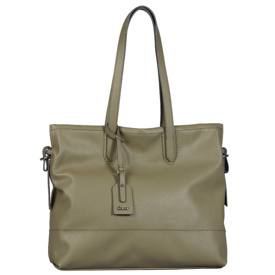 Gabor Gabor Shopper Reisverschluss Grun 8664 208 Sage Lederwaren