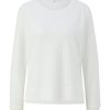 S.Oliver S.Oliver Sweatshirt Mit Viskose Weis S23 2139873 0210 White Pullover