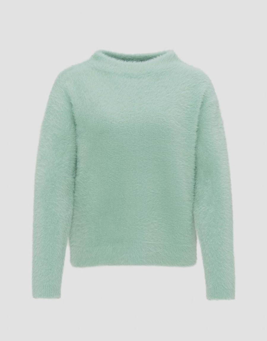 OPUS Opus Strickpullover Pisam Grun S23 1021785408220 30021 Pale Mint Pullover