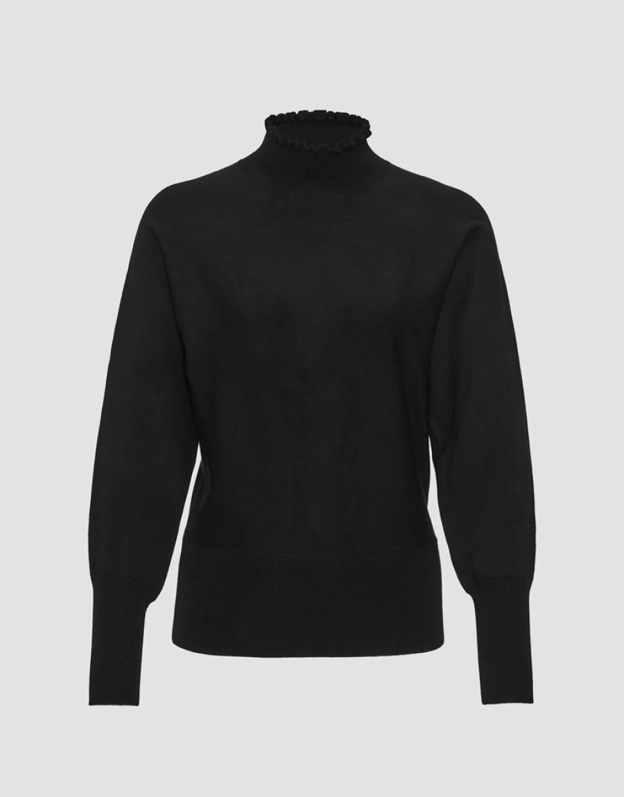 OPUS Opus Strickpullover Polluni Schwarz S23 1023395998100 900 Black Pullover