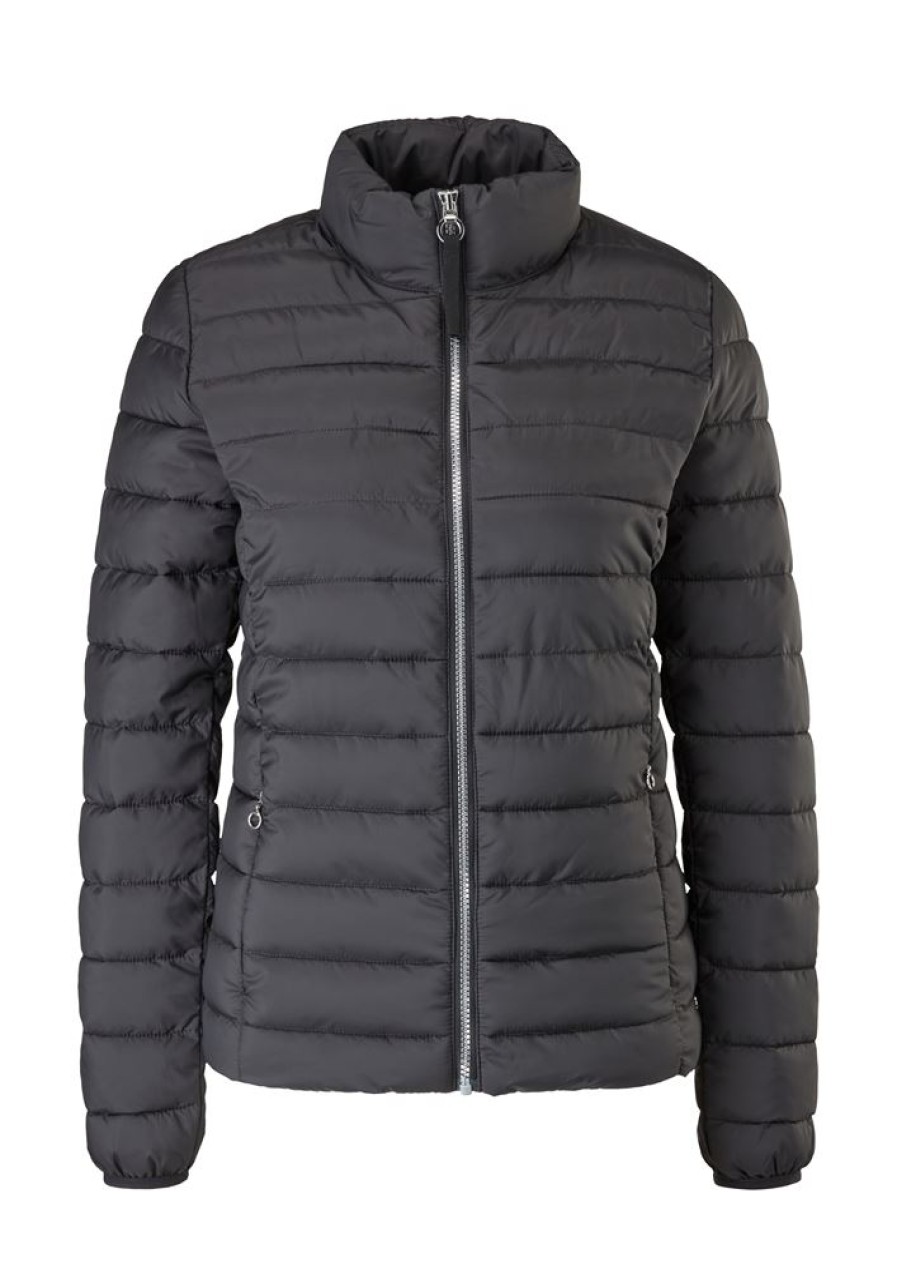 s.Oliver S.Oliver Leichte Damen Steppjacke Stehkragen Blau Schwarz S22 2116407 Jacke