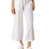 s.Oliver S.Oliver Hose Culotte Aus Leinen Regular Weis Und Sand 2113321 0210 White Hose