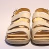 Portina Portina Bequemsandale Wechselfusbett Komplett Leder Beige 10502 Moro Sandalen