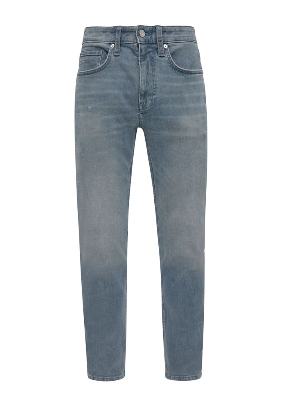 s.Oliver S.Oliver Herren Jeans Nelio Slim Fit Mid Rise Slim Leg Blau S23 2135874 58Z2 Blue Jeans