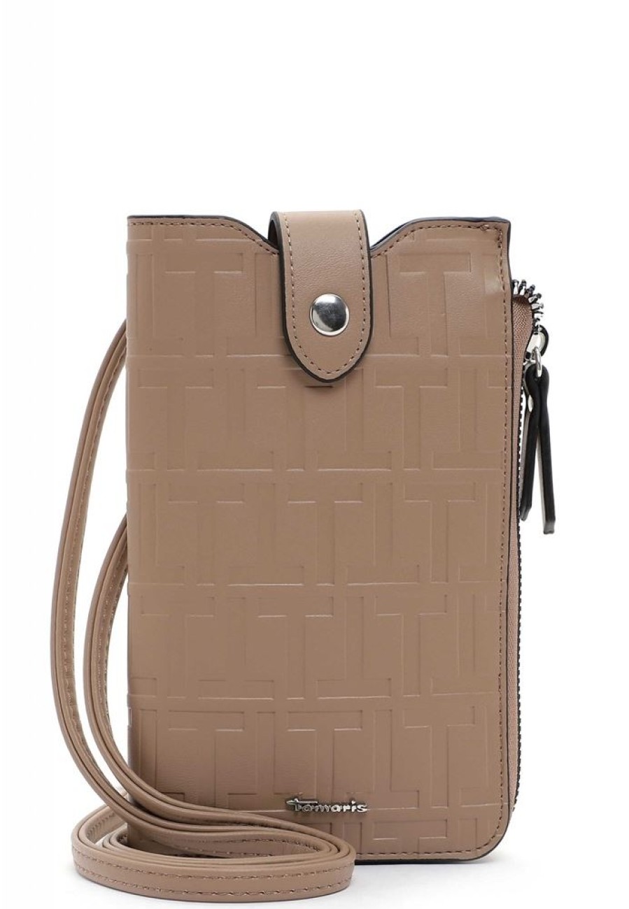 Tamaris Tamaris Handytasche Juliane Allover-Pragung Beige S22 31903, 900 Handy