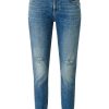 QS Qs Designed By Skinny Ankle Leg- Jeans 7/8 Lange Used- Look Blau S12 2111703 Hellblau Jeans