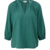 S.Oliver S.Oliver Bluse Aus Viskose Grun S14 2135648 6733 Blue Green Bluse