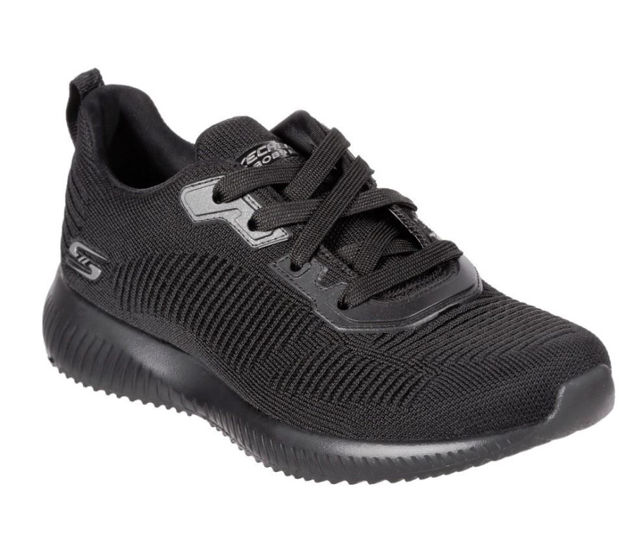 Skechers Skechers Sneaker Bobs Sport Squad - Tough Talk Schwarz 32504 Schnurer