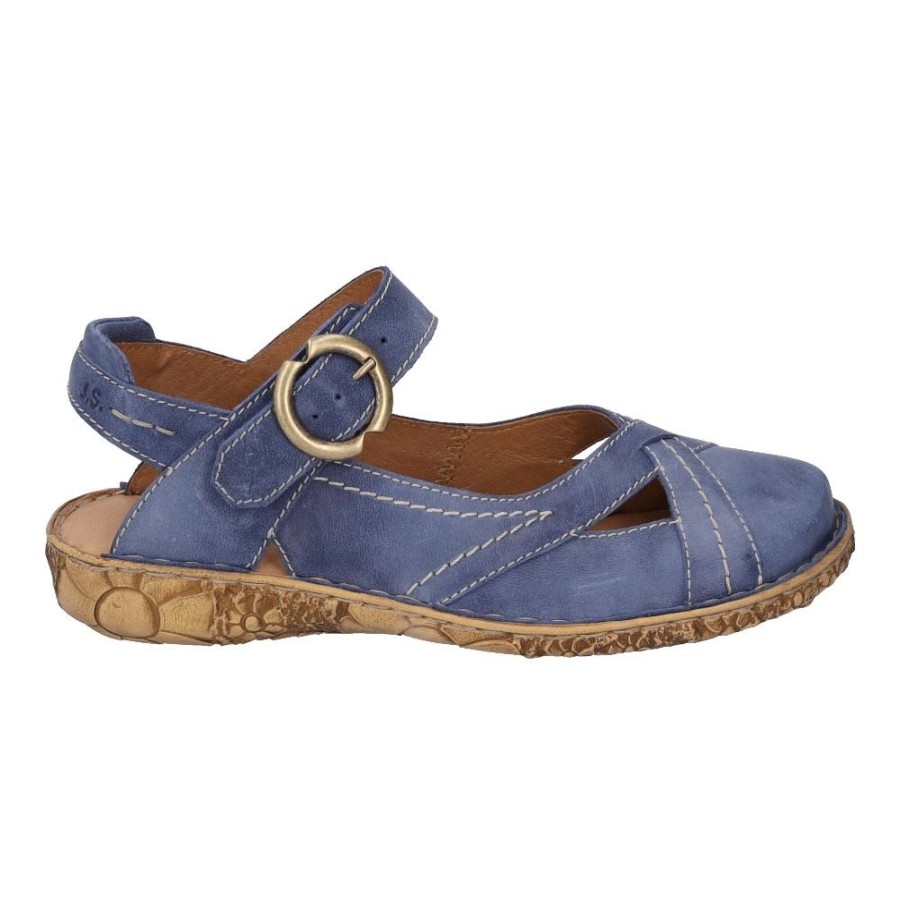 JOSEF Josef Seibel Rosalie 49 Damen Sandale Leder Blau S12 79549 Sandalen