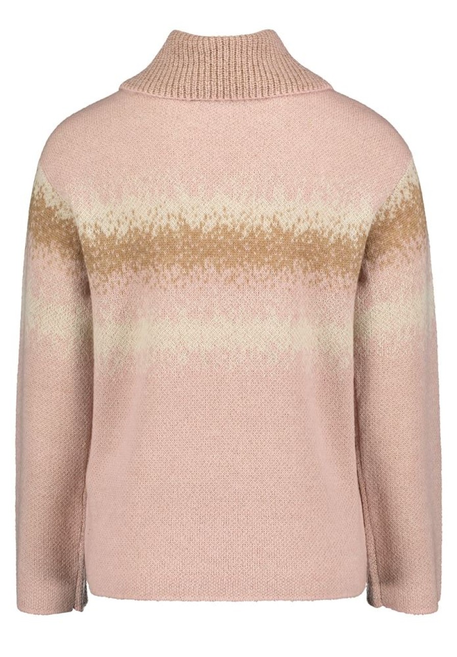 Betty Betty Barclay Strickpullover Groser Kragen Rosa S22 57881212 4972 Patch Rose Pullover