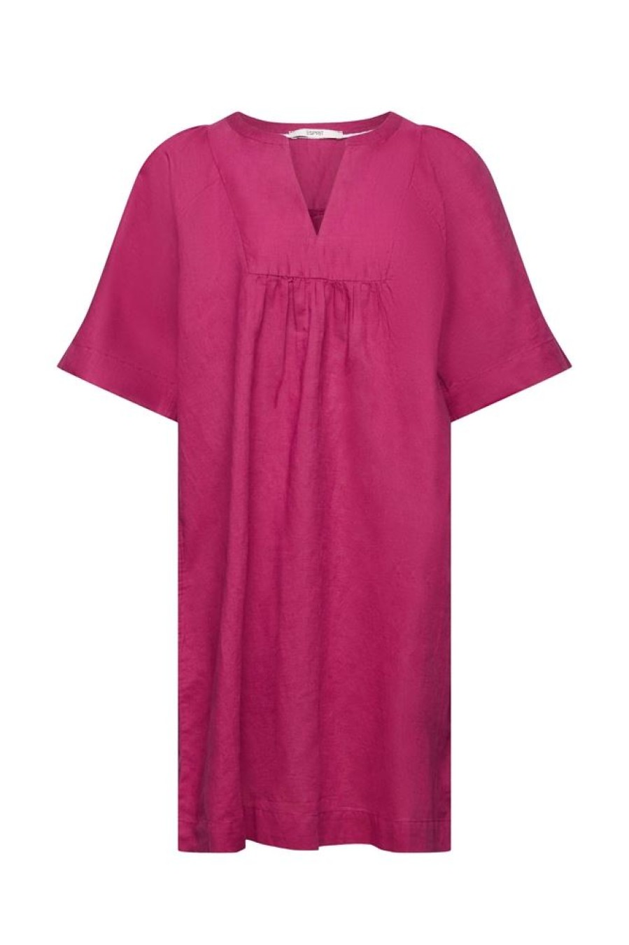 Esprit Esprit Minikleid, Baumwolle-Leinen-Mix Pink S23 043Ee1E316 E650 Dark Pink Kleid