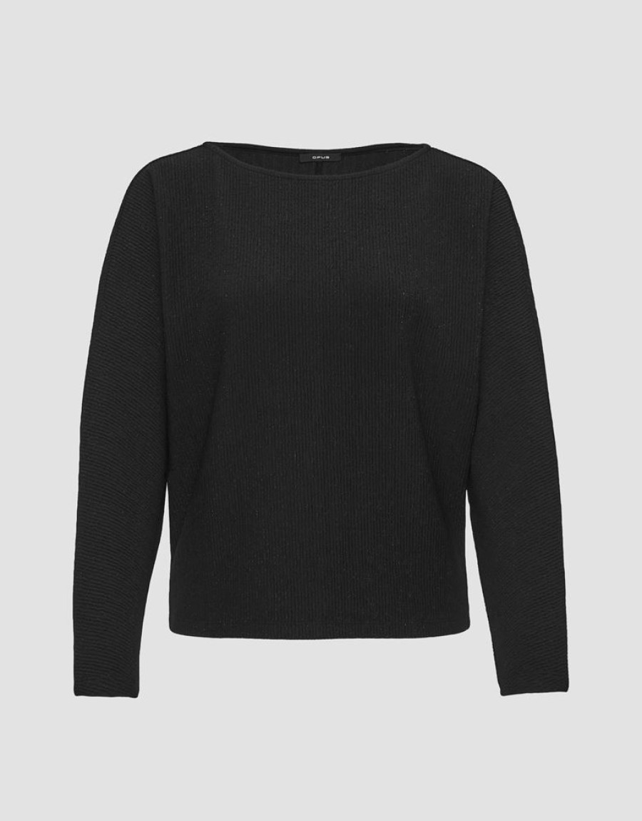 OPUS Opus Sweatshirt Garkles Grau, Schwarz S23 10236811898100 Pullover