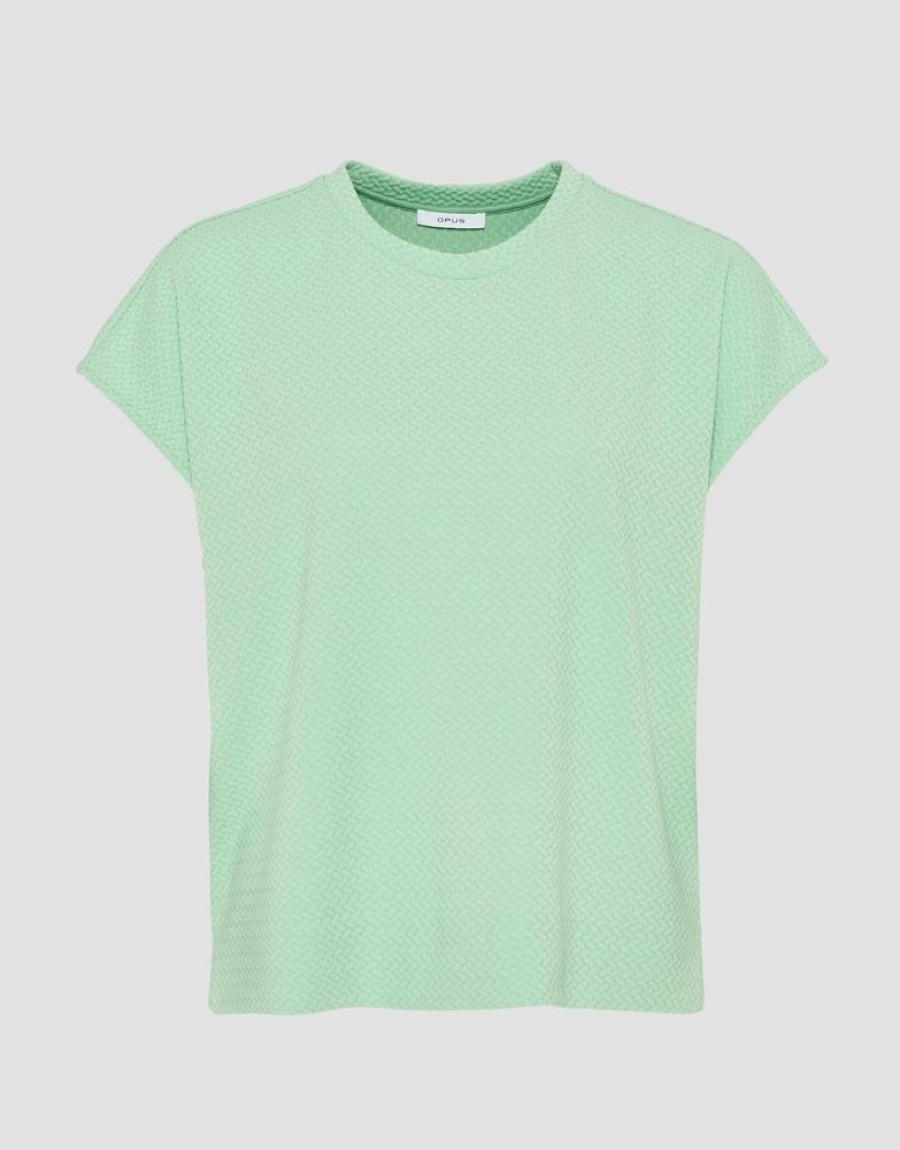 OPUS Opus Shirt Sosefina Grun S13 10039910413100 30002 Green Fla T-Shirt