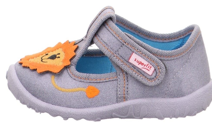 SUPERFIT Superfit Spotty Kinder Hausschuh 1-009256-2000 Grau Hausschuhe