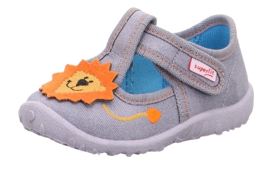 SUPERFIT Superfit Spotty Kinder Hausschuh 1-009256-2000 Grau Hausschuhe