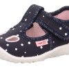 superfit Superfit Spotty /Silber Hausschuh Mit Klettverschluss Punkte S13 1-009248-8020 Dunkelblau Hausschuhe