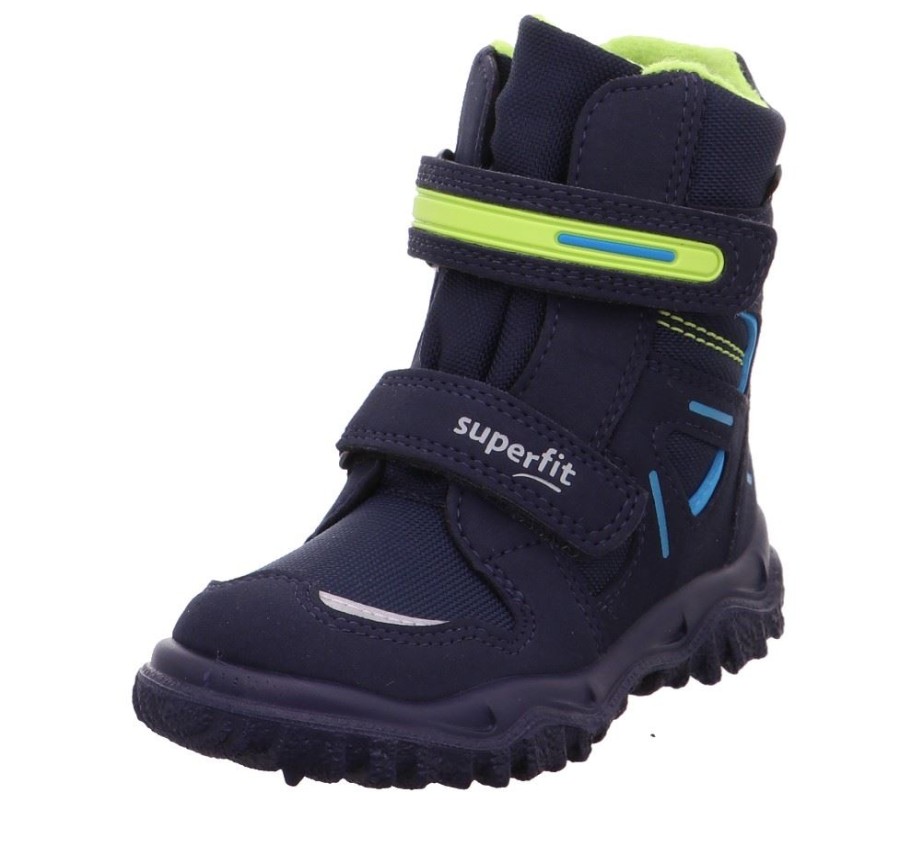 superfit Superfit Husky Schwarz/Grun Winterstiefel Warm Goretex Wasserdicht 0-809080-8000 Blau/Grun Stiefel