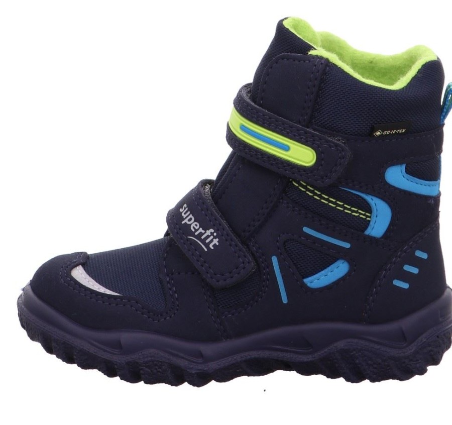 superfit Superfit Husky Schwarz/Grun Winterstiefel Warm Goretex Wasserdicht 0-809080-8000 Blau/Grun Stiefel