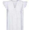 Esprit Esprit Armellose Bluse Aus Swiss Dot, 100 % Baumwolle Weis S23 043Ee1F306 E100 White Bluse