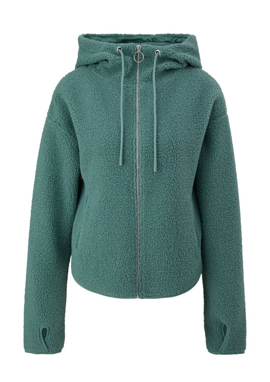 QS Qs By S.Oliver Sweatshirt- Jacke S23 2135472 6575 Blue Green Jacke