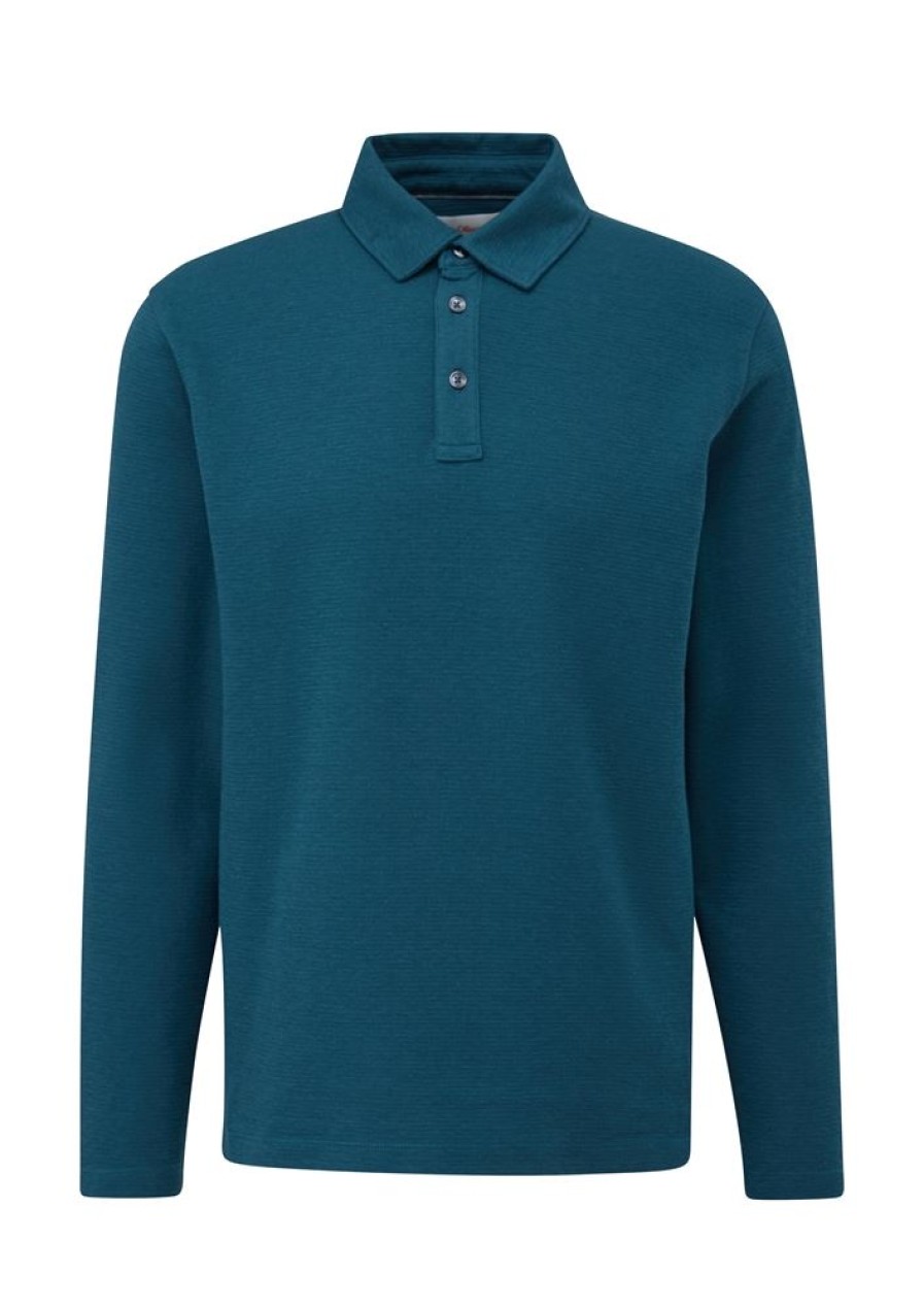 S.Oliver S.Oliver Poloshirt Blau S23 2135732 5978 Blue T-Shirt