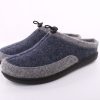 Fuß Fus Bequem Herren Hausschuh Pantolette Wechselfusbett Blau S23 803/01 Navy Hausschuhe